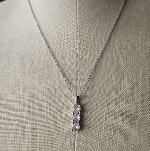 CZ Trilogy Sterling Silver Pendant
